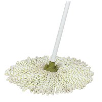 Швабра с круглой насадкой микрофибра МОП 120см MopM9 РыжийКот (24)