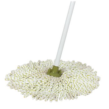 Швабра с круглой насадкой микрофибра МОП 120см MopM9 РыжийКот (24)