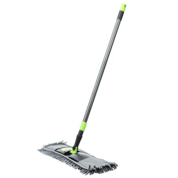 Швабра с насадкой микрофибра карманы лапша 12х41см телескопич ручка 120см Vetta (24)  акция