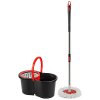 Швабра Торнадо с ведром, пласт центрифуга 10л MopМ-23 дл85-115 РыжийКот (1)
