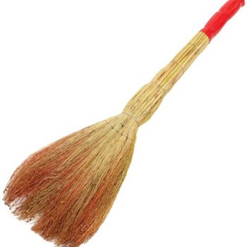 Веник 6-ти лучевой 85см Любаша Люкс ручка в плёнке утяжка проволокой (1/40)