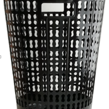 Корзина для бумаг 10л чёрный/серый (1/20)