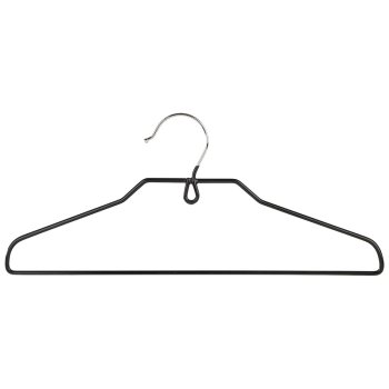 Вешалка металл c ПВХ покрытием тонкая черный (100)