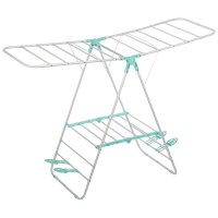 Сушилка д/белья напольная двухуровневая CD-03 с держателями для обуви 133x50x92см РыжийКот (4)