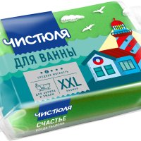 Губка для ванны с деликатным абразивом Чистюля (57)