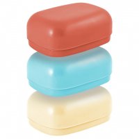 Мыльница дорожная овальная микс Мультипласт (33)