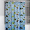 Штора для ванной 180x180см ПЭ крючки Кораллы/Рыбки Умничка (40)