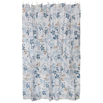 Штора для ванной 180x180см ПЭ крючки Листья SC-PE-07 (12)