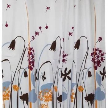 Штора для ванной 180х180см ПЭ крючки Луг SC-PE-10 (12)