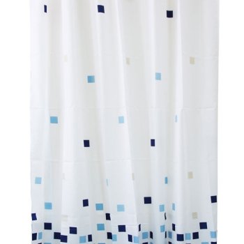 Штора для ванной 180x180см ПЭ крючки ПлиткаSC-09 (12)