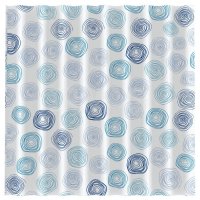 Штора для ванной 180х180см ПЭ крючки Спирали SC-PE-37 (12)