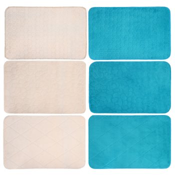 Коврик для ванной 35х55см полиэстер/велюр 3 дизайна Vetta Плитка акция