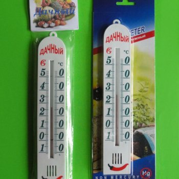 Термометр уличный гвозди Дачный от -10°С до +50°С  (50/100)