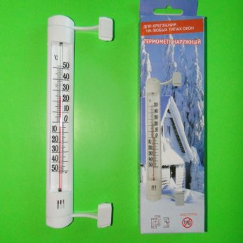 Термометр уличный липучка Т-17 плоский (70)