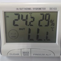 Термометр-гигрометр цифровой +LR44 DC-103