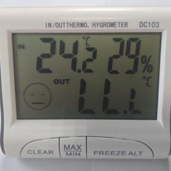 Термометр-гигрометр цифровой +LR44 DC-103