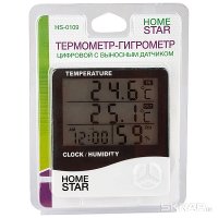 Термометр-гигрометр цифровой Homestar HS-0109 с выносным датчиком (120)
