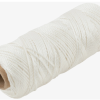 Нить крученая полиамидная d1мм 100м белая (100)