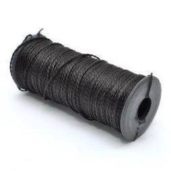Нить ПП крученая d1мм 100м черная (100)