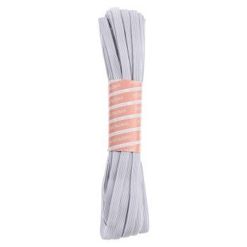 Резинка бельевая 0,8см х 10м полиэстер белый