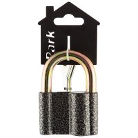 Замок навесной 60мм алюминиевый сплав Park Ч/70 (12)
