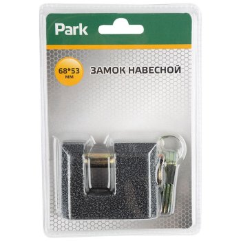Замок навесной 68мм Чугун полузакрытый Park (1/10/40)