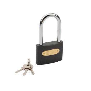 Замок навесной серия «Чугун» 75 мм длинная дужка Четыре сезона