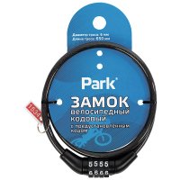 Замок тросовый  65см d6мм кодовый Park (160)
