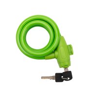 Замок тросовый 100см взломостойкий зеленый Четыре сезона (60)