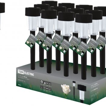 Светильник на солнечной батарее TDM СП-325 1LED 32см пластик (48)