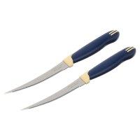 Нож кухонный Tramontina Multicolor 10см для томатов 2шт блистер (30) цена за 2 шт