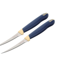 Нож кухонный Tramontina Multicolor 8см для томатов 2шт блистер (30) цена за 2 шт