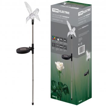 Светильник на солнечной батарее TDM СС Колибри 1LED RGB сталь (12)