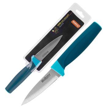 Нож кухонный пластик ручка 8,5см д/овощей рукоятка софт-тач Velutto Mallony