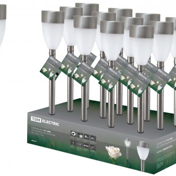 Светильник на солнечной батарее TDM СС-298 1LED 37см сталь (24)