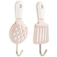 Крючок на самоклеящейся основе 10х4см 2шт пластик+металл, нагрузка 1кг Кухня (160)