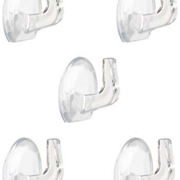 Крючок на самоклеящейся основе 2,5х2,2см 5шт (12/144)