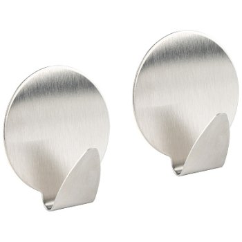 Крючок на самоклеящейся основе 3.5см 2шт нержав, нагрузка 1кг (12/48)