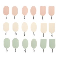 Крючок самоклеящийся в пакете 2шт 3 цвета (50) акция