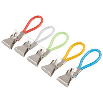 Прищепки д/полотенец нерж 5шт Mollete-5R РыжийКот блистер(12)