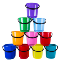 Ведро  5л ПП д/пищ продуктов цвет в асс (15)