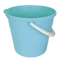 Ведро 10л ПП д/пищ продуктов с носиком голубой (10)