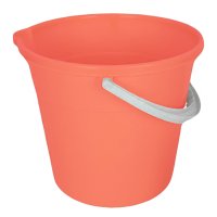 Ведро 10л ПП д/пищ продуктов с носиком коралловый (10)