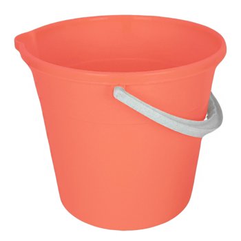 Ведро 10л ПП д/пищ продуктов с носиком коралловый (10)