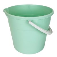 Ведро 10л ПП д/пищ продуктов с носиком мятный (10)