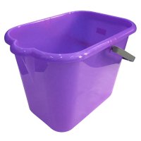 Ведро 16л прямоуг с носиком Мультипласт фиолетовый (10)
