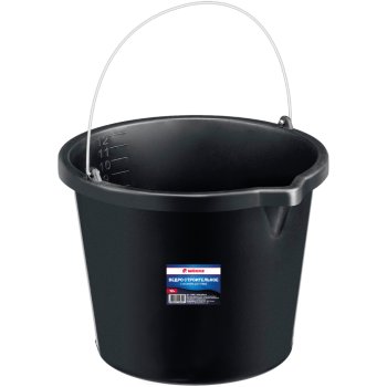 Ведро 20л строительное с носиком чёрный Mokke (1/10)
