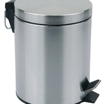 Ведро д/мусора круглое матовое 5л DBM-01-5 РыжийКот (6)