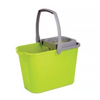 Ведро с отжимом 10л прямоуг с носиком Мультипласт салатовый (9)