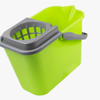 Ведро с отжимом 16л прямоуг с носиком Мультипласт салатовый (10)